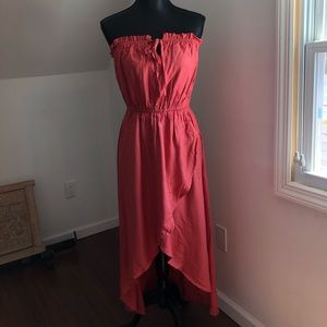 ELAN Coral strapless sundress
